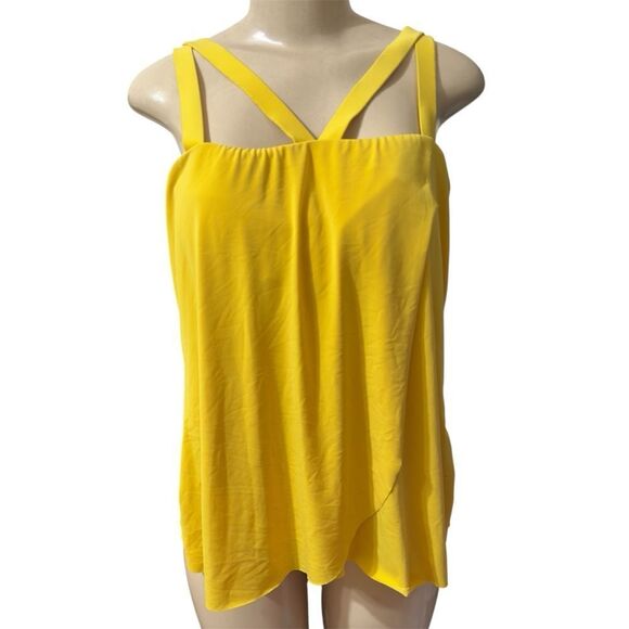 Magicsuit Other - MAGICSUIT STRAPPY CROSSOVER UNDERWIRE SLIMMING TANKINI TOP 12 YELLOW